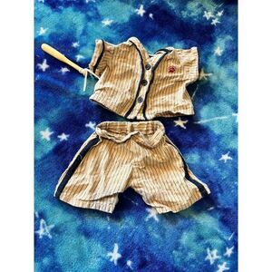 Boyds bear baseball Outfit with bat